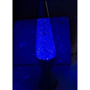 Original 15 Lava Brand Lamp Silver Glitter Color Changing Motion Swirl RED BLUE